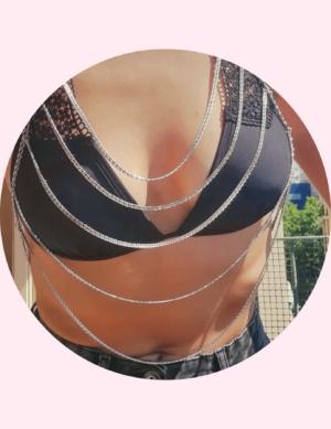 Cadenas body chain circular luna en leo barcelona